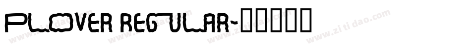 Plover Regular字体转换